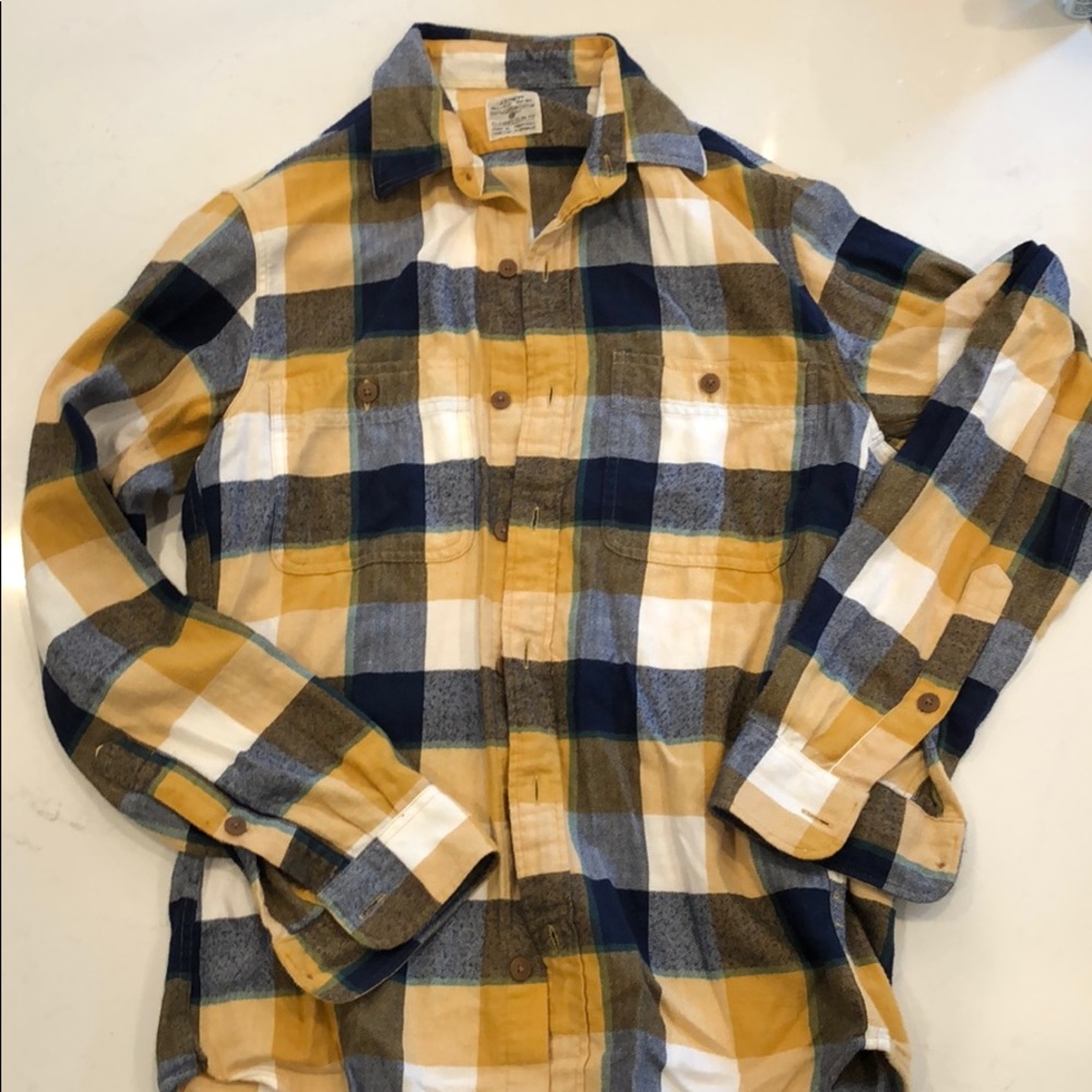 J Crew Flannel Long Sleeve Button Down Shirt XS